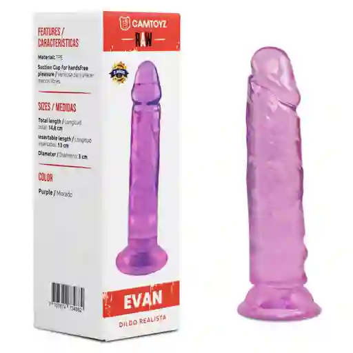 Dildo Realista Evan Morado Camtoyz