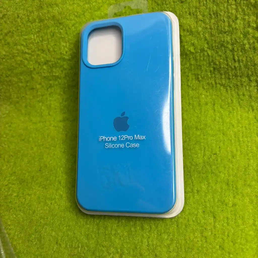 Forro Iphone 12 Pro Max / Silicona Azul