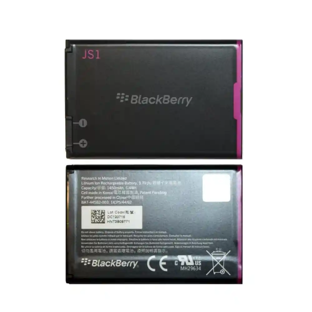 Batería Para Blackberry Js1 Pila Recargable Original