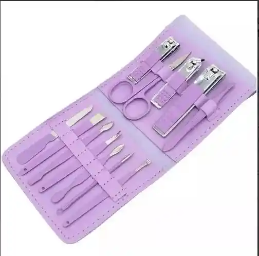 Kit Manicure Pedicure Cuidado Facial Cortauñas X12 Piezas