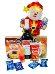 Ancheta Navideña, Rodolfo El Reno Con Colaciones Y Panderitos - Regalo De Velitas Y Navidad - Regalo De Aguinaldos - Feliz Año Nuevo - Ancheta De Navidad - Ref 55