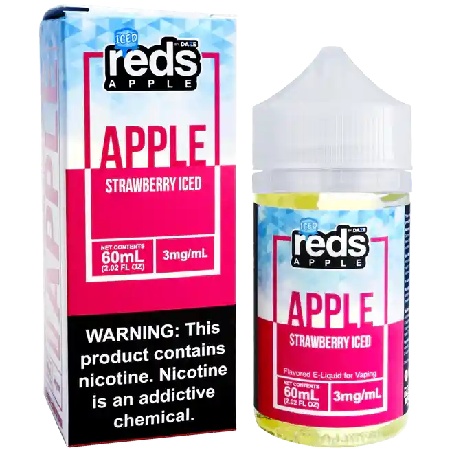 Daze Reds Apple Sub-ohm Strawberry Ice 3mg 60ml