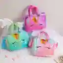 Bolso Maleta Cartera Infantil Para Niñas Unicornio Verde Azul