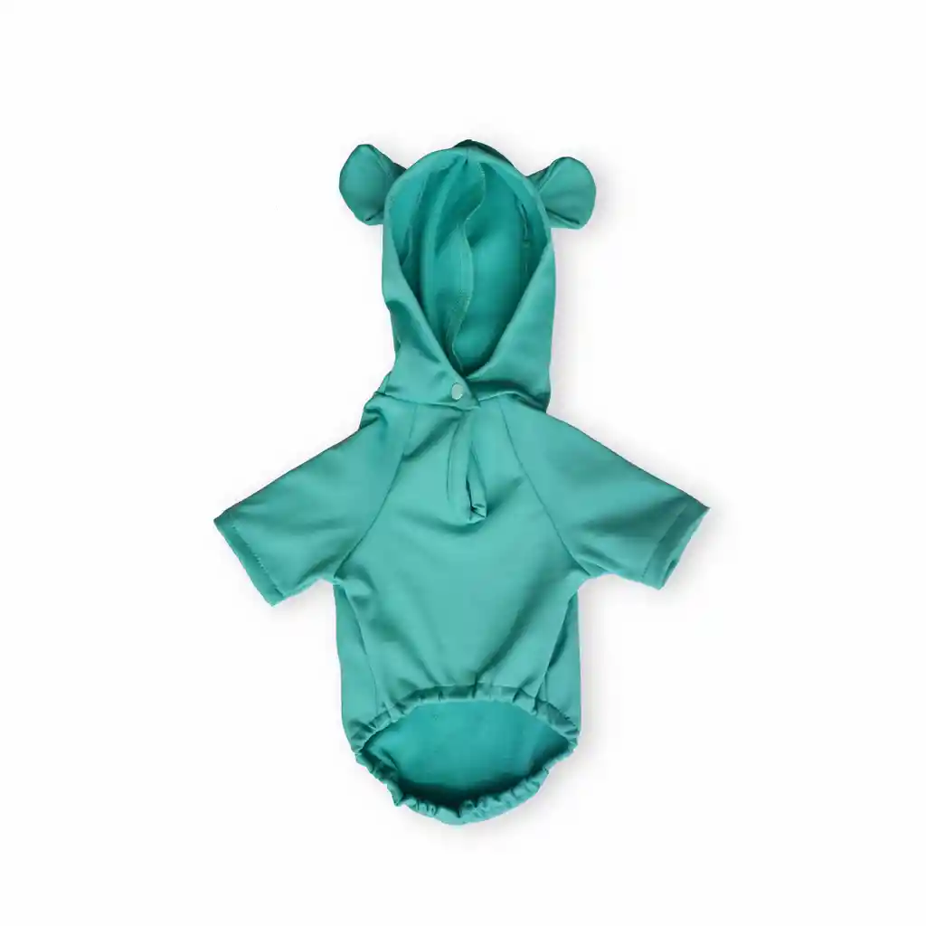 Hoodie Xs Orejas Gimnastic Perchado Verde Medio