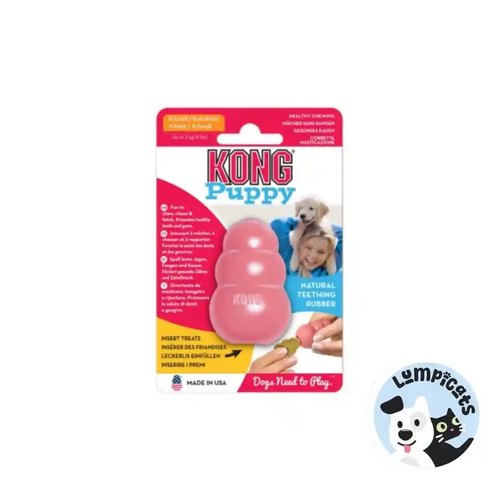 Kong Perro Caucho Puppy Portapasabocas Small