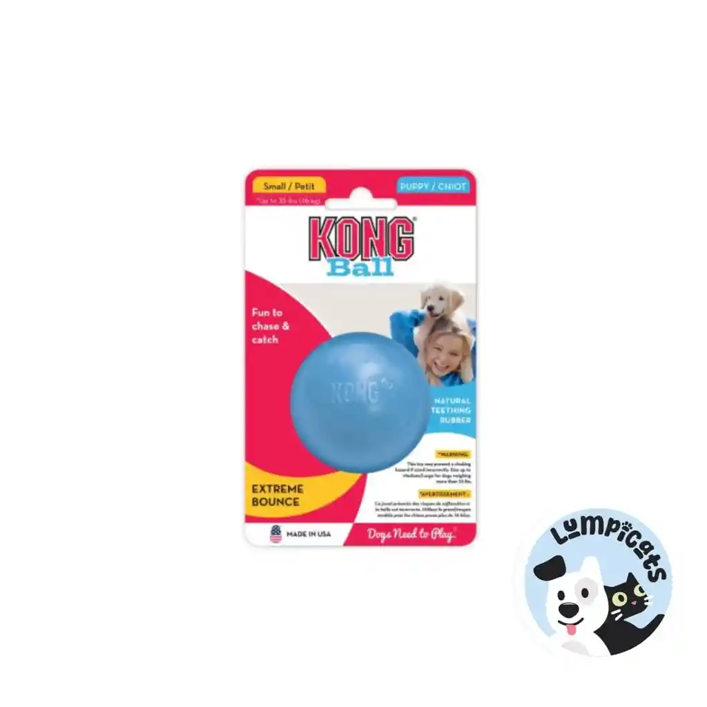 Kong Perro Caucho Puppy Pelota Small