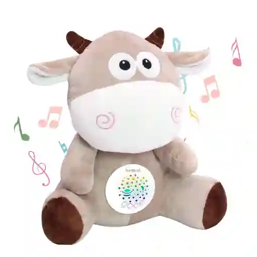 Juguete Peluche Vaca Con Proyector Y Sonido Para Bebés