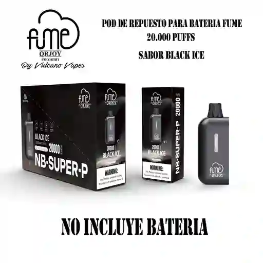 Fume Nb-super-p Pod 20.000 Puffs Black Ice