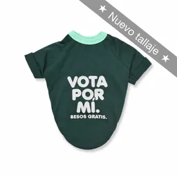 Camiseta S Verde Vota Por Mí