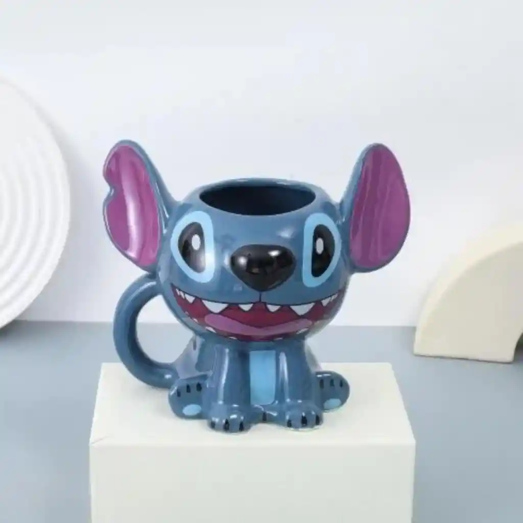 Mug Pocillo 3d Stitch Sonriendo