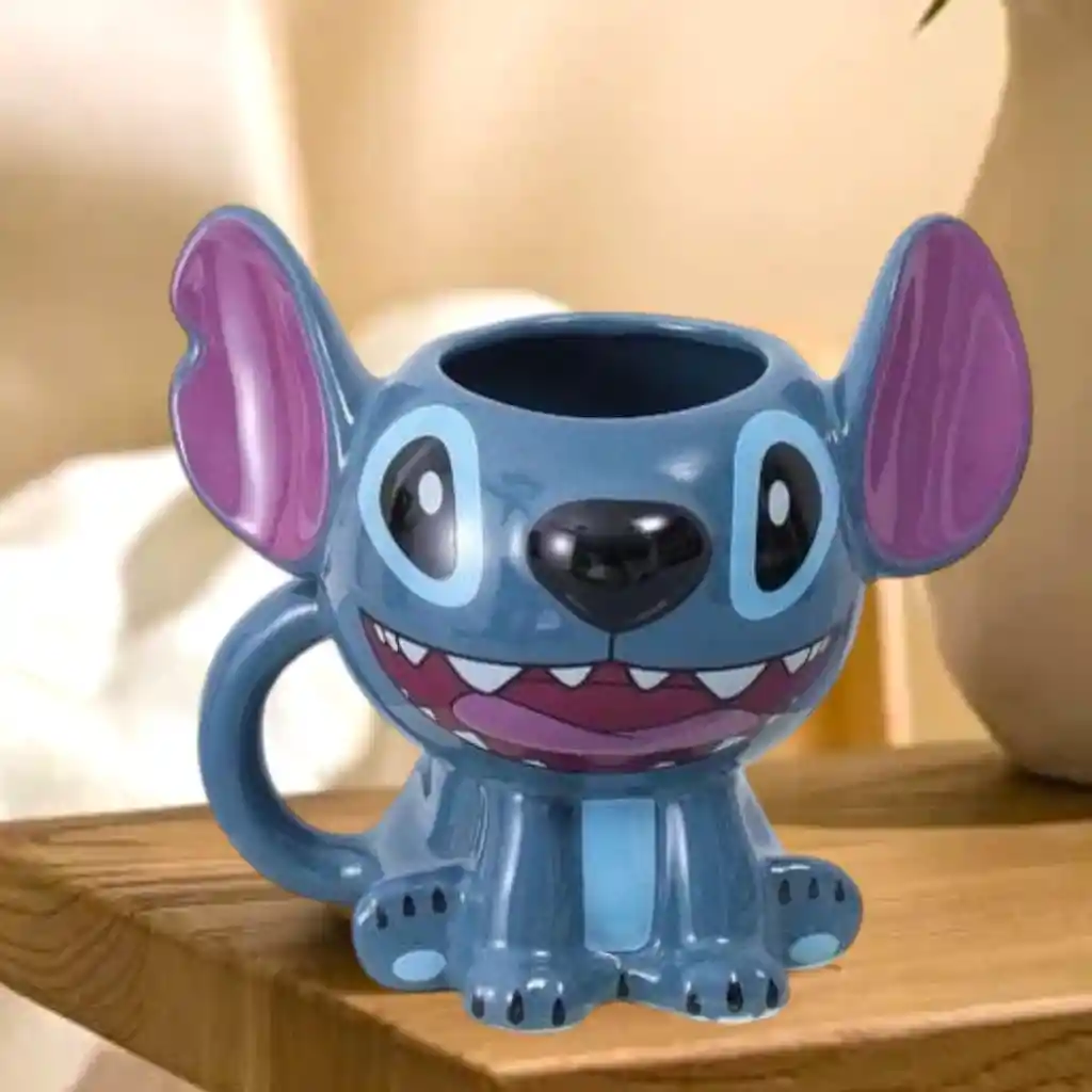 Mug Pocillo 3d Stitch Sonriendo