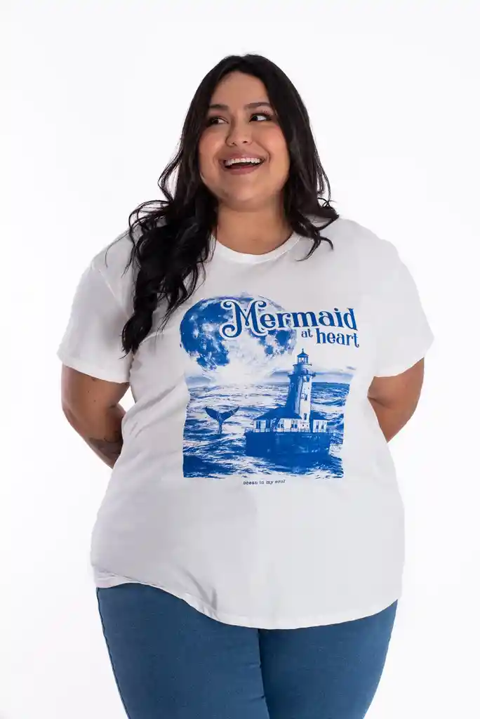 Camiseta Mermaid Marfil T16