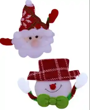 Muñecos De Navidad Decorativos Con Broche