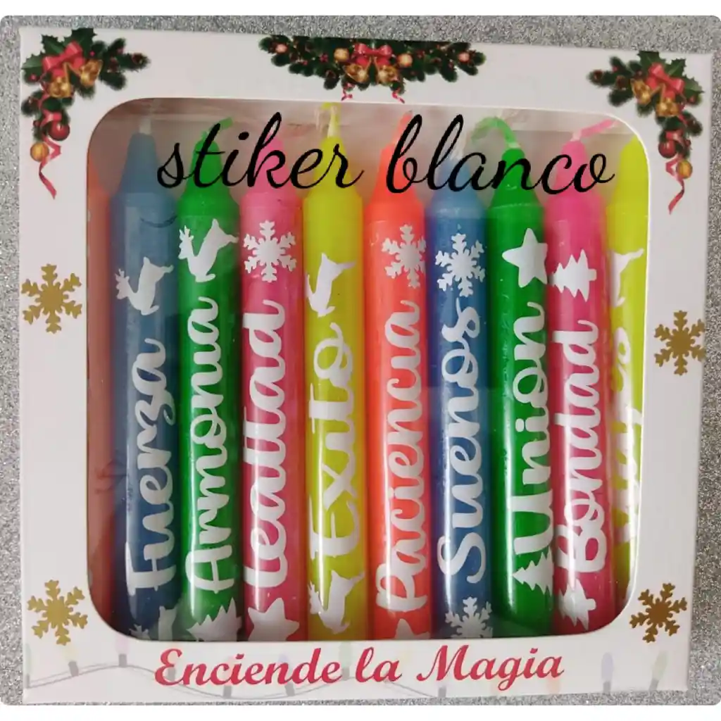 Velas Navideñas Con Deseos