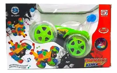 Carro Loco Tornado King A Control Remoto,gira 360 Grados, Luces Y Sonido