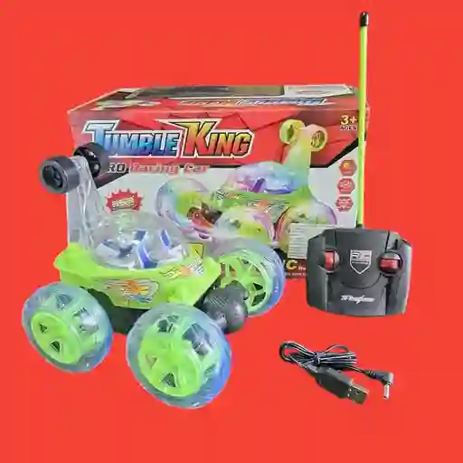 Carro Loco Tornado King A Control Remoto,gira 360 Grados, Luces Y Sonido