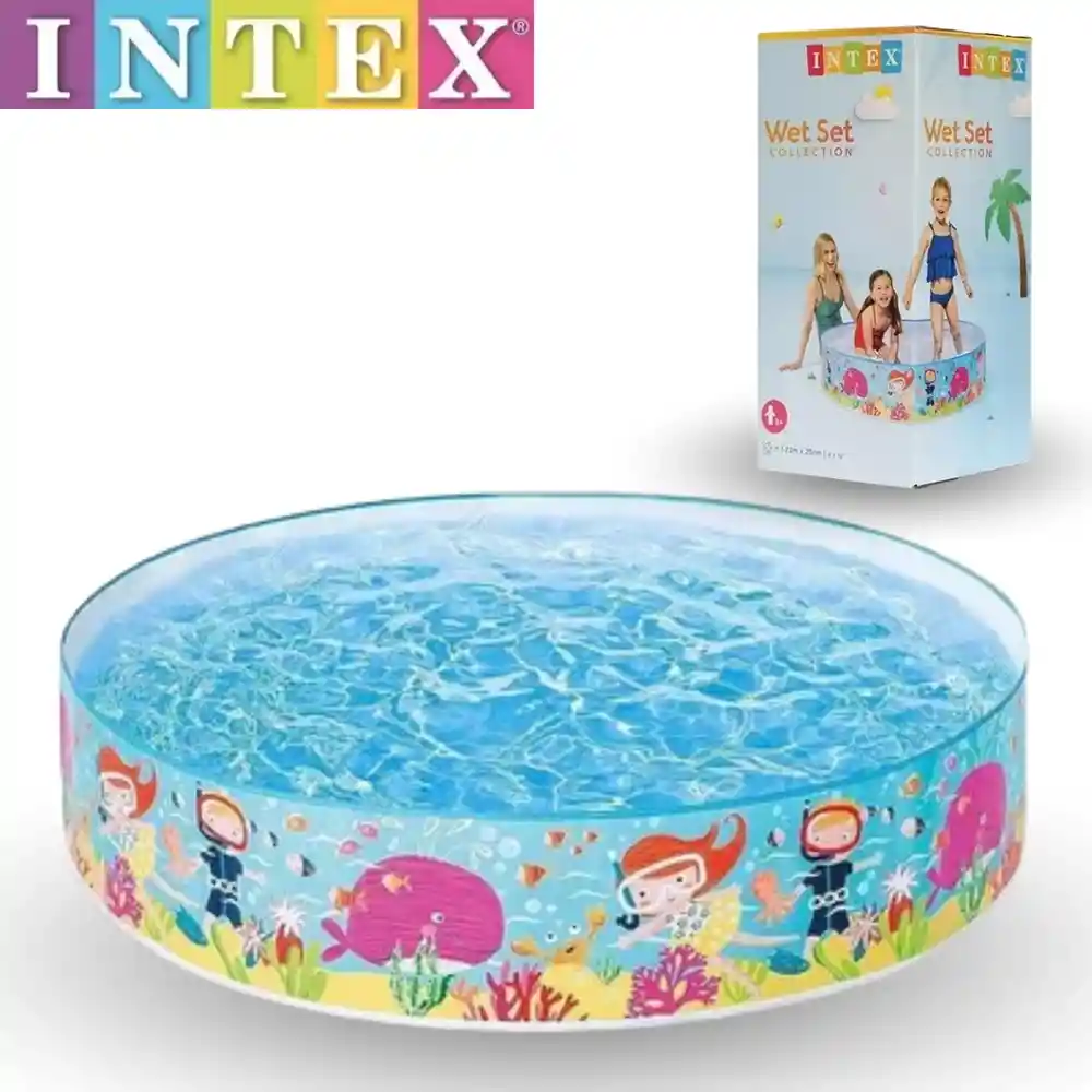 Piscina Rigida Intex Diseño De Oceano 1.22 M X 25 Cm 4" X 10"