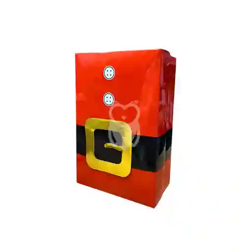 Caja Regalo Navidad Mediana 16cm * 9cm * 24cm Cinturon Papa Noel