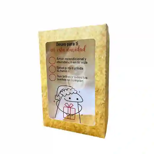 Caja Regalo Navidad Mediana 16cm * 9cm * 24cm Acetato Deseos Navidad