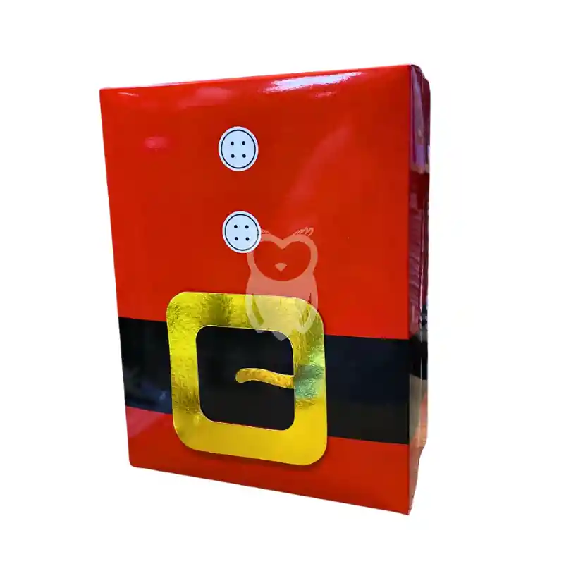 Caja Regalo Navidad Grande 34cm * 24cm * 11cm Cinturon Papa Noel