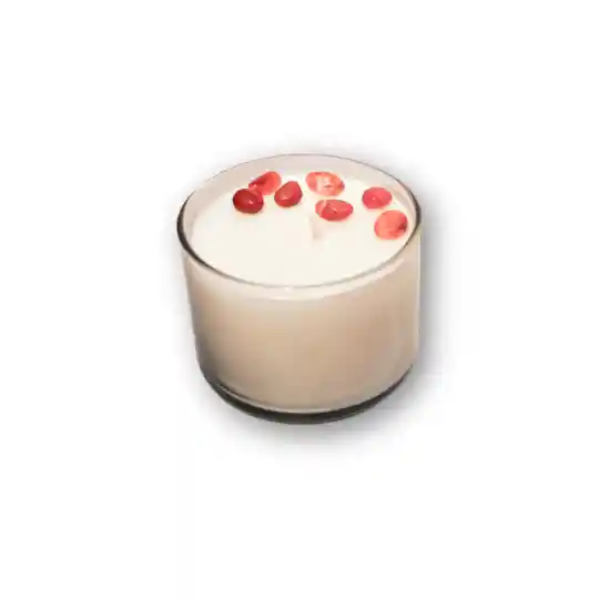 Vela Astra Cera Vegetal Aromatica Con Cuarzos Naturales
