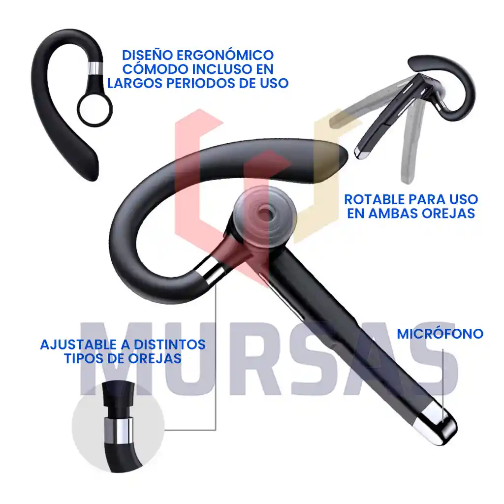 Audífono Auricular Inalámbrico Empresarial Bluetooth 5.0