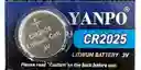 Pila O Bateria Cr2025 De Litio Botón 3v | X1 Und