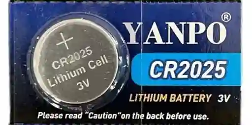 Pila O Bateria Cr2025 De Litio Botón 3v | X1 Und