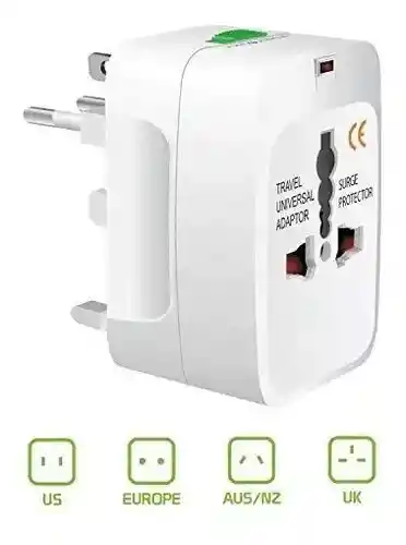 Adaptador Convertidor Enchufe Europeo Universal De Viaje