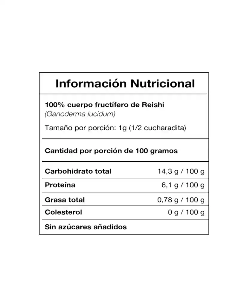 Extracto De Reishi Vital Setas 60 Gr