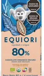 Bar De Choco 80%x80g Equiori