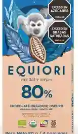 Bar De Choco 80%x80g Equiori