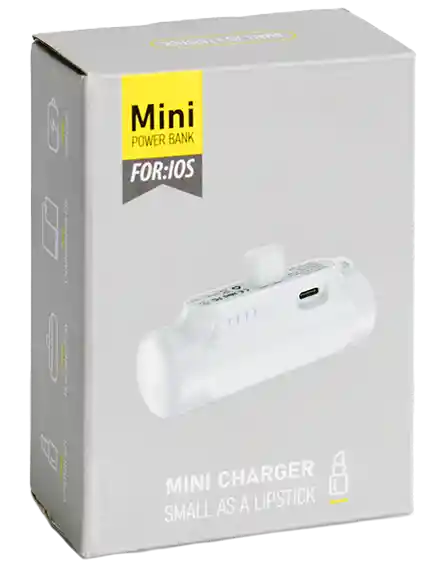 Mini Power Bank Iphone Sy01 Blanco