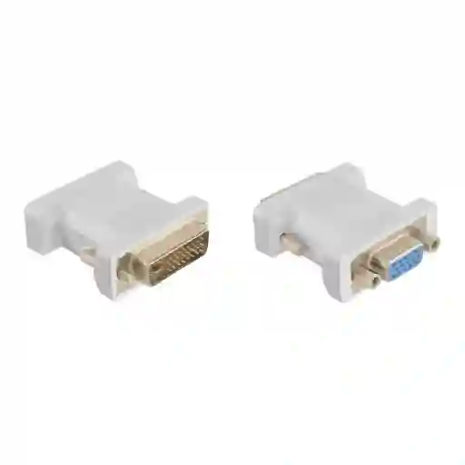 Adaptador Unidireccional Dvi-i A Vga Blanco