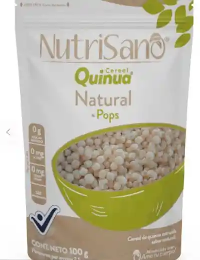 Cereal Quinua Pop Natural X100g Nutrisan