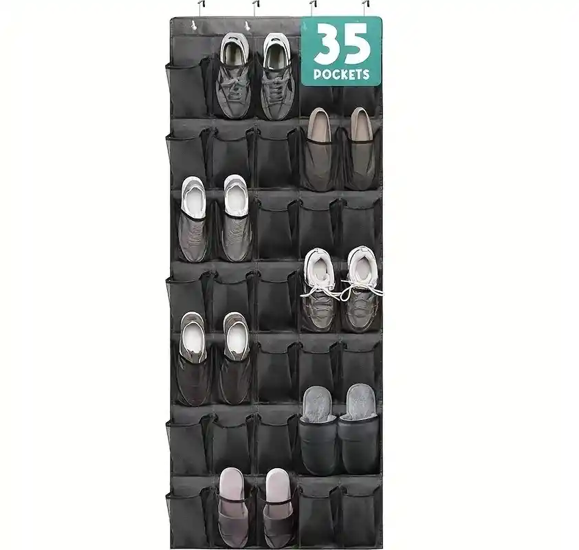 Zapatero Plegable Con 35 Separadores Multifuncional