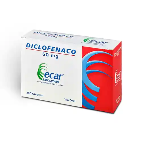 Diclofenac 50 Miligramos 500 Grageas Ecar