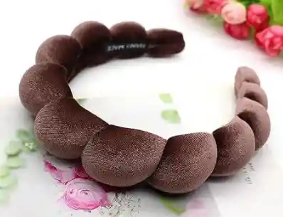 Diadema Chunky Para Maquillaje Café