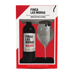 Vino Las Moras Malbec 750 Gt Copa Riedel