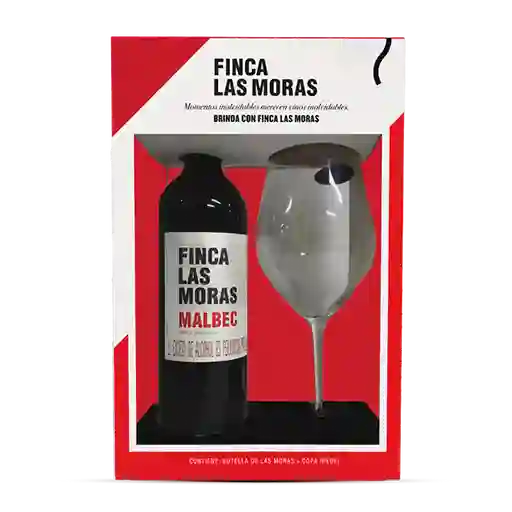 Vino Las Moras Malbec 750 Gt Copa Riedel