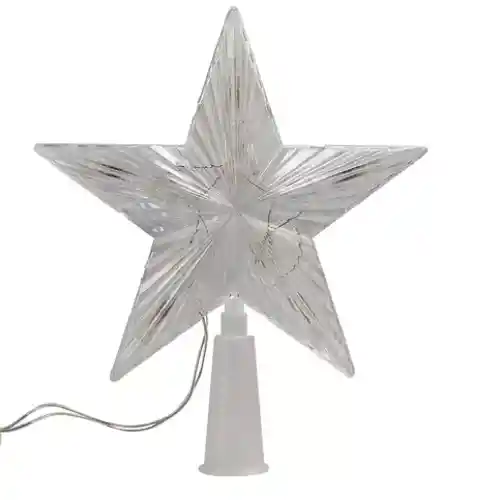 Estrella Luz Led De Colores Punta De Árbol 19,5 Cm