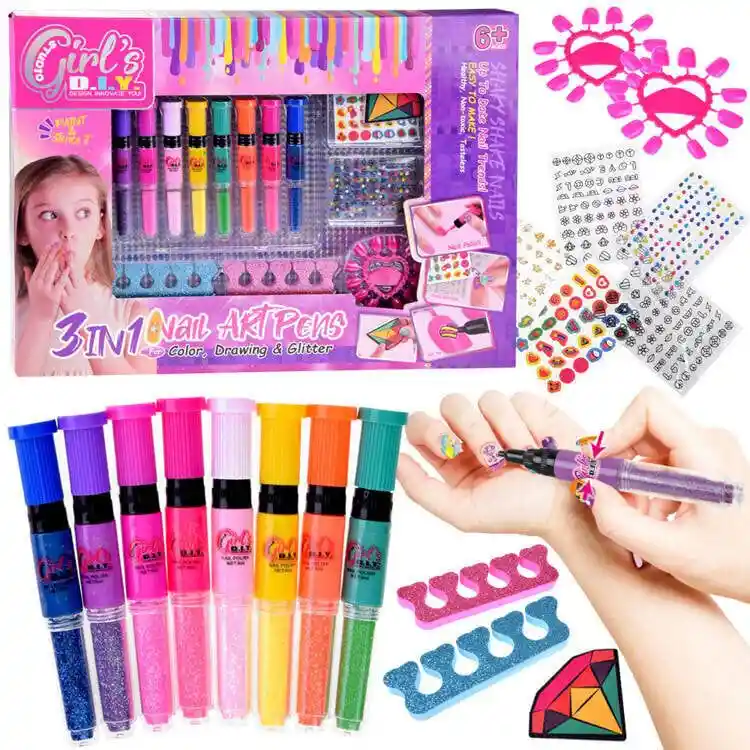 Kit Manicura Niñas Moderno 3 En 1