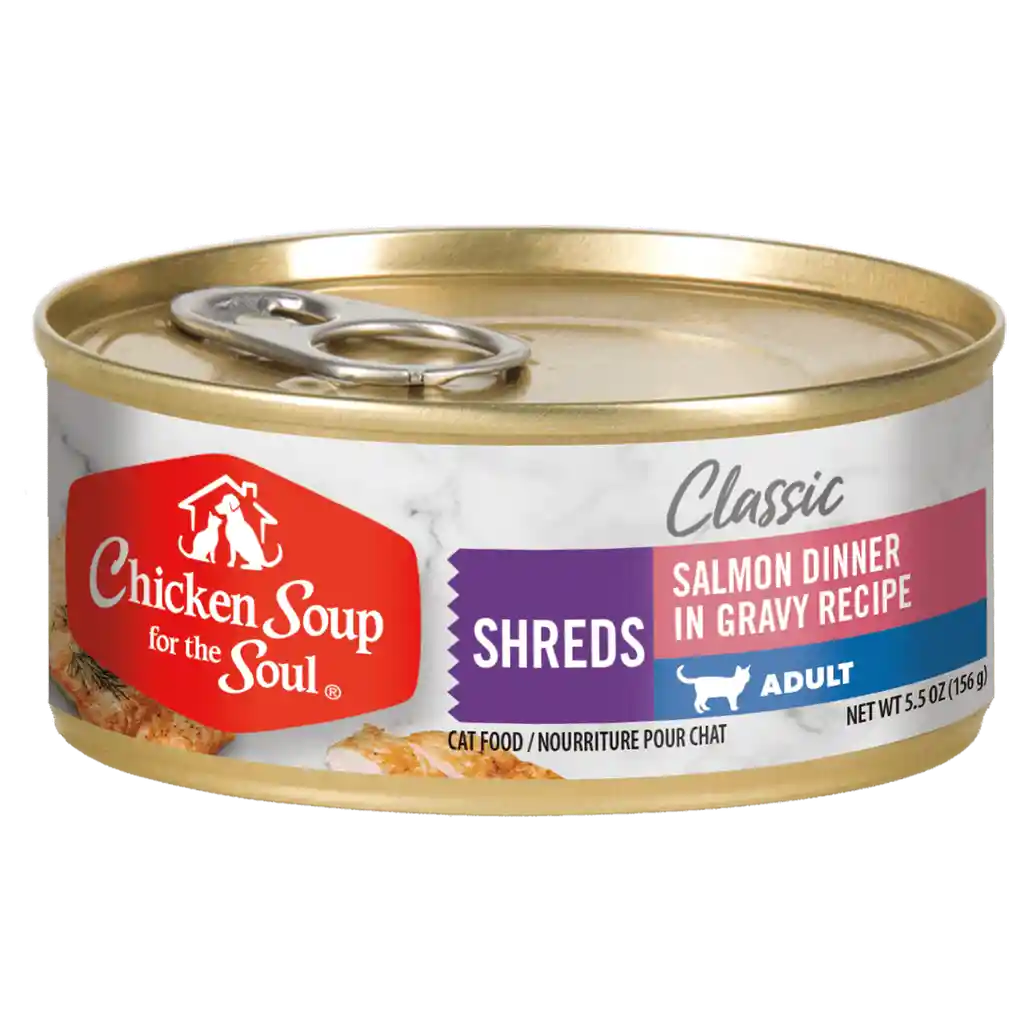 Chicken Soup Classic Cat - Salmon Dinner In Gravy Recipe Shreds 156g