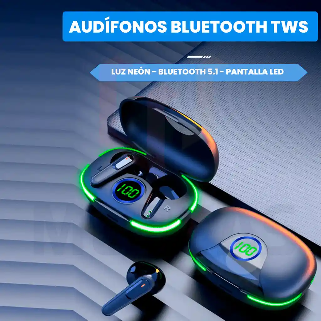 Auriculares Gamer Inalámbricos Audifonos Con Luz Led