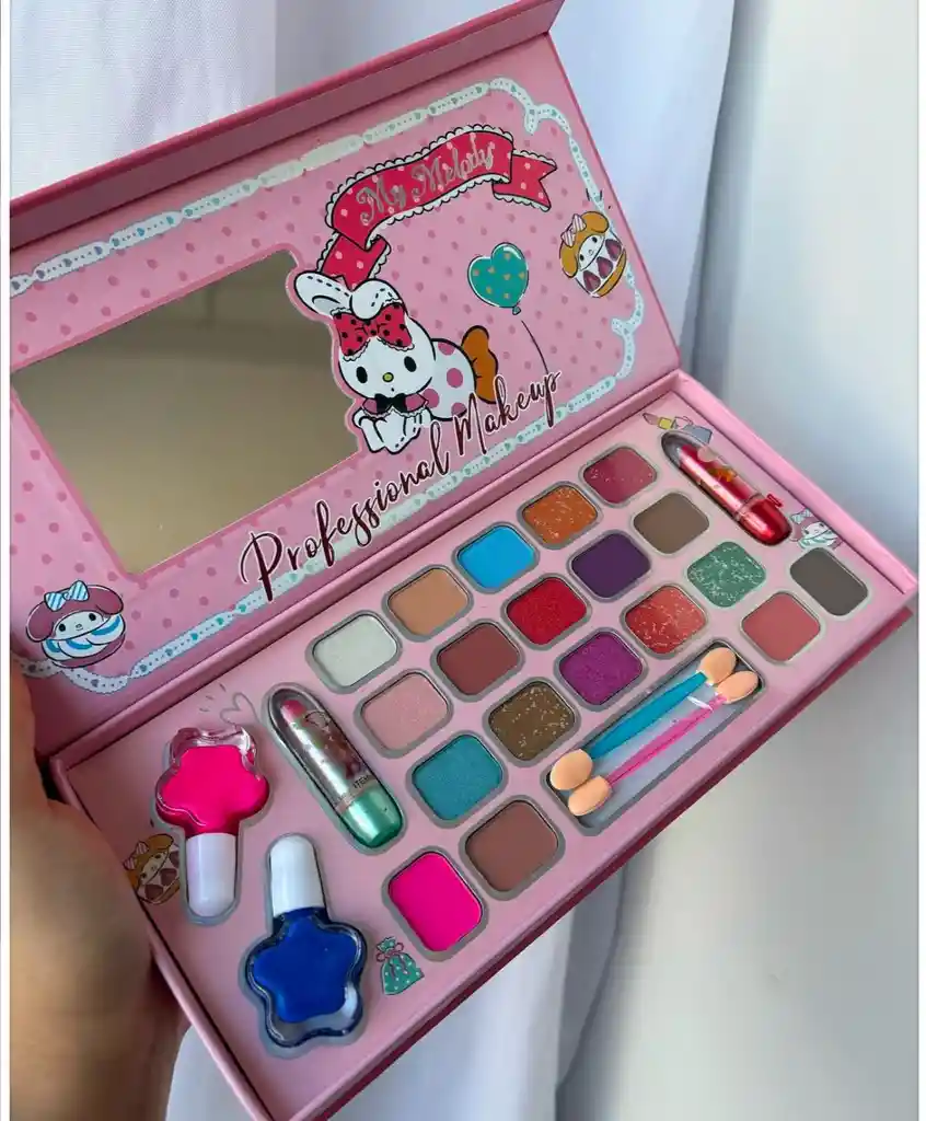 Kit De Maquillaje Para Niñas Set De Cosméticos Reales Melody