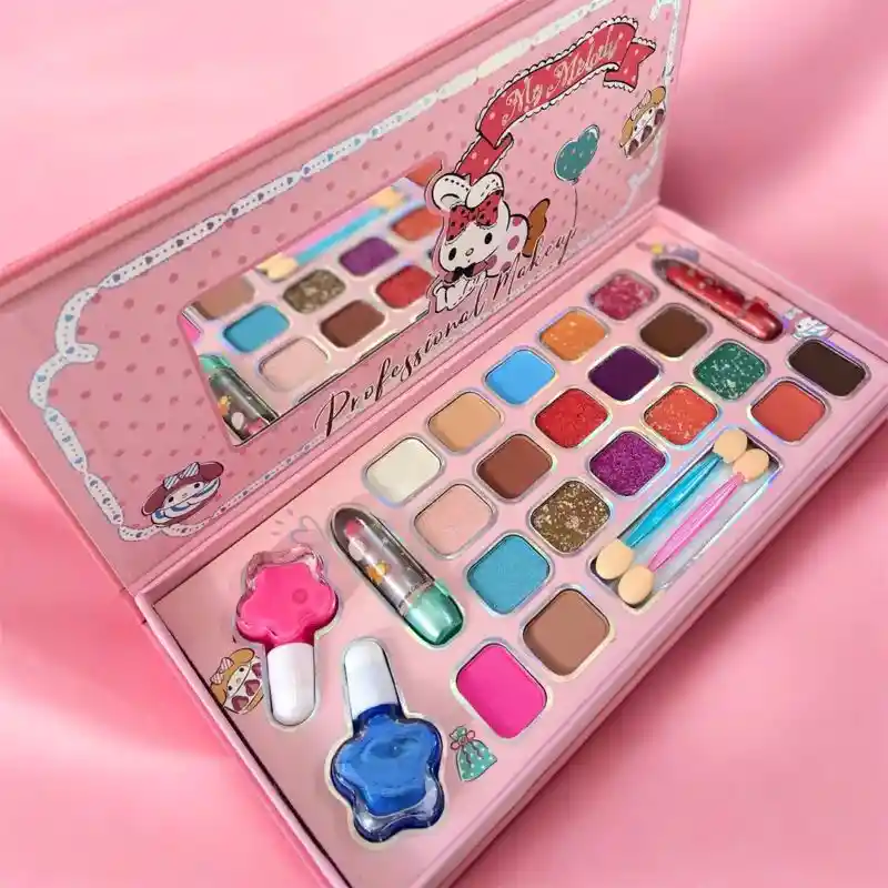 Kit De Maquillaje Para Niñas Set De Cosméticos Reales Melody