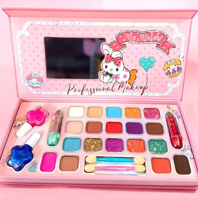 Kit De Maquillaje Para Niñas Set De Cosméticos Reales Melody