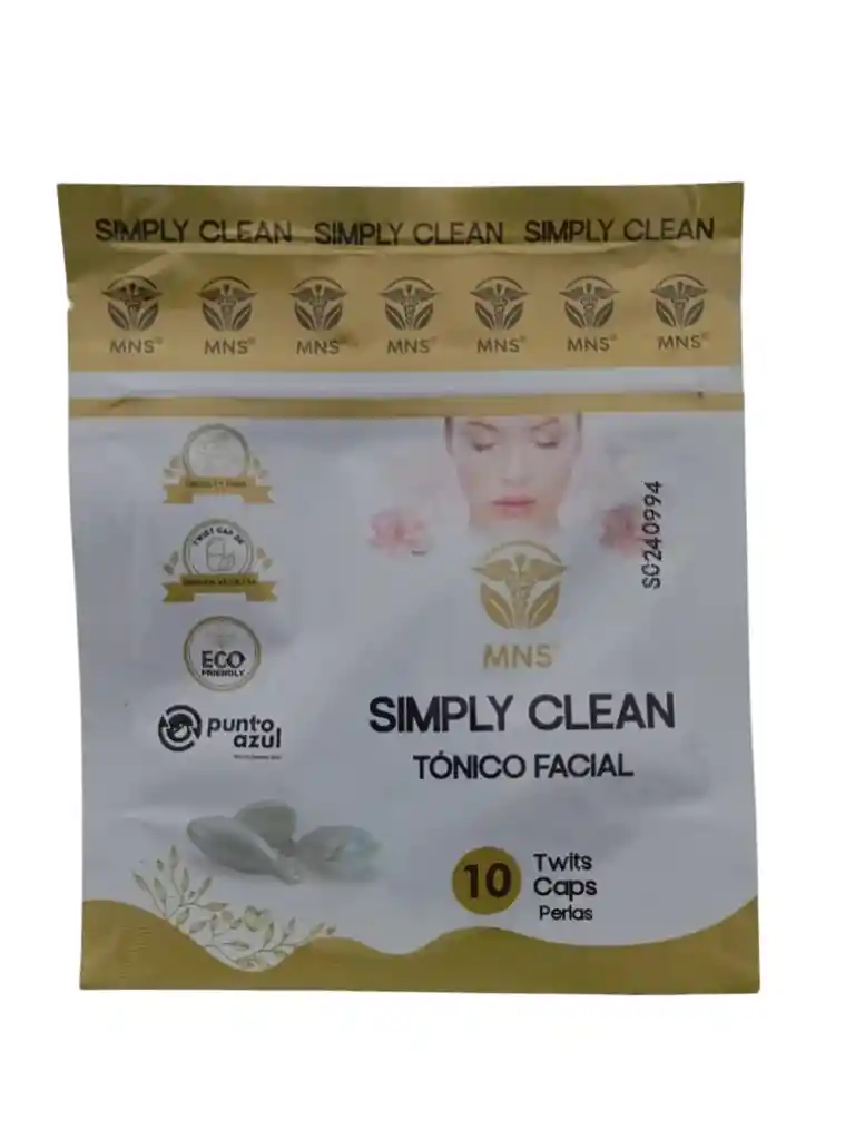 Simply Clean Tonico Facial Para El Acne Sobre X 10 Perlas Natural Systems