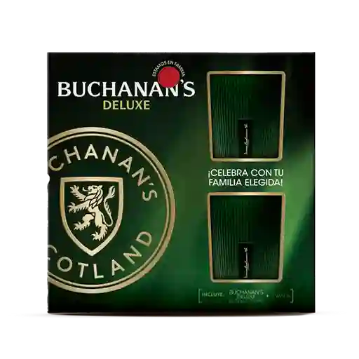 Whisky Buchanans 12a 750ml+2vasos Pack