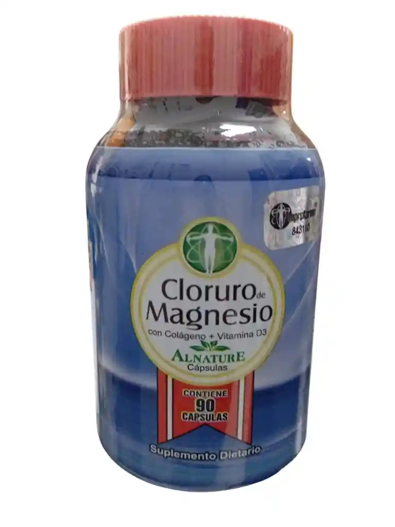 Cloruro De Magnesio Con Colagenio Y Vitamina D3 X 90 Capsulas Alnature